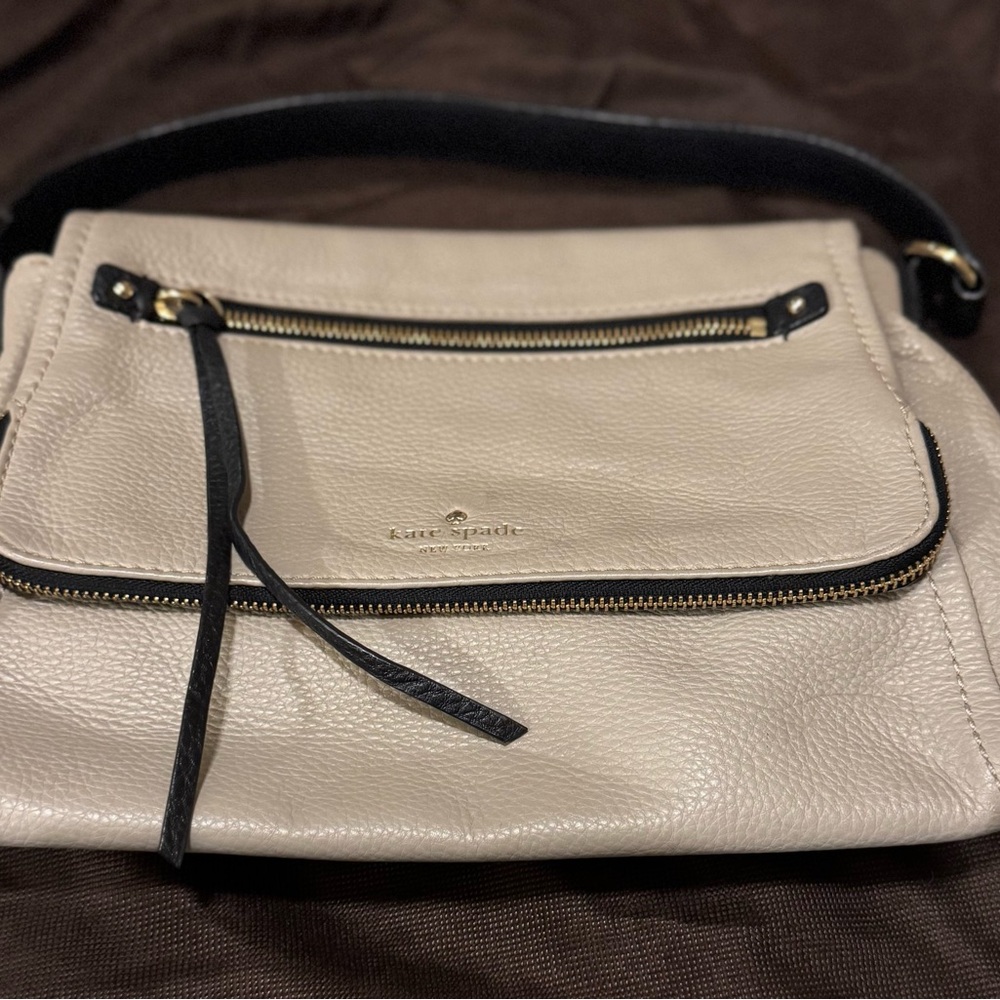 Kate Spade Cobble Hill Cream Leather Shoulder Bag